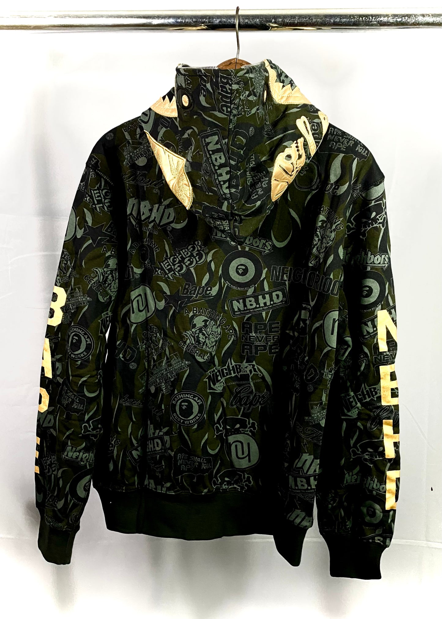 Bape NBHD Full Zip Black Golg