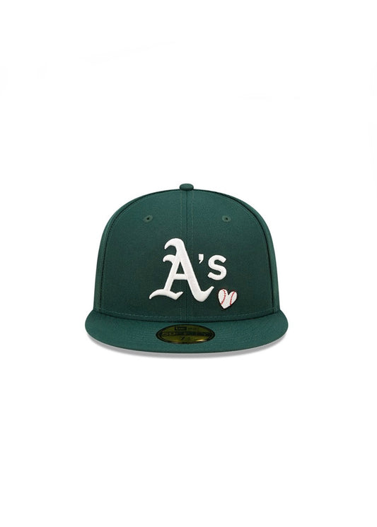 59fifty New Era Oakland Athletics MLB Team Heart