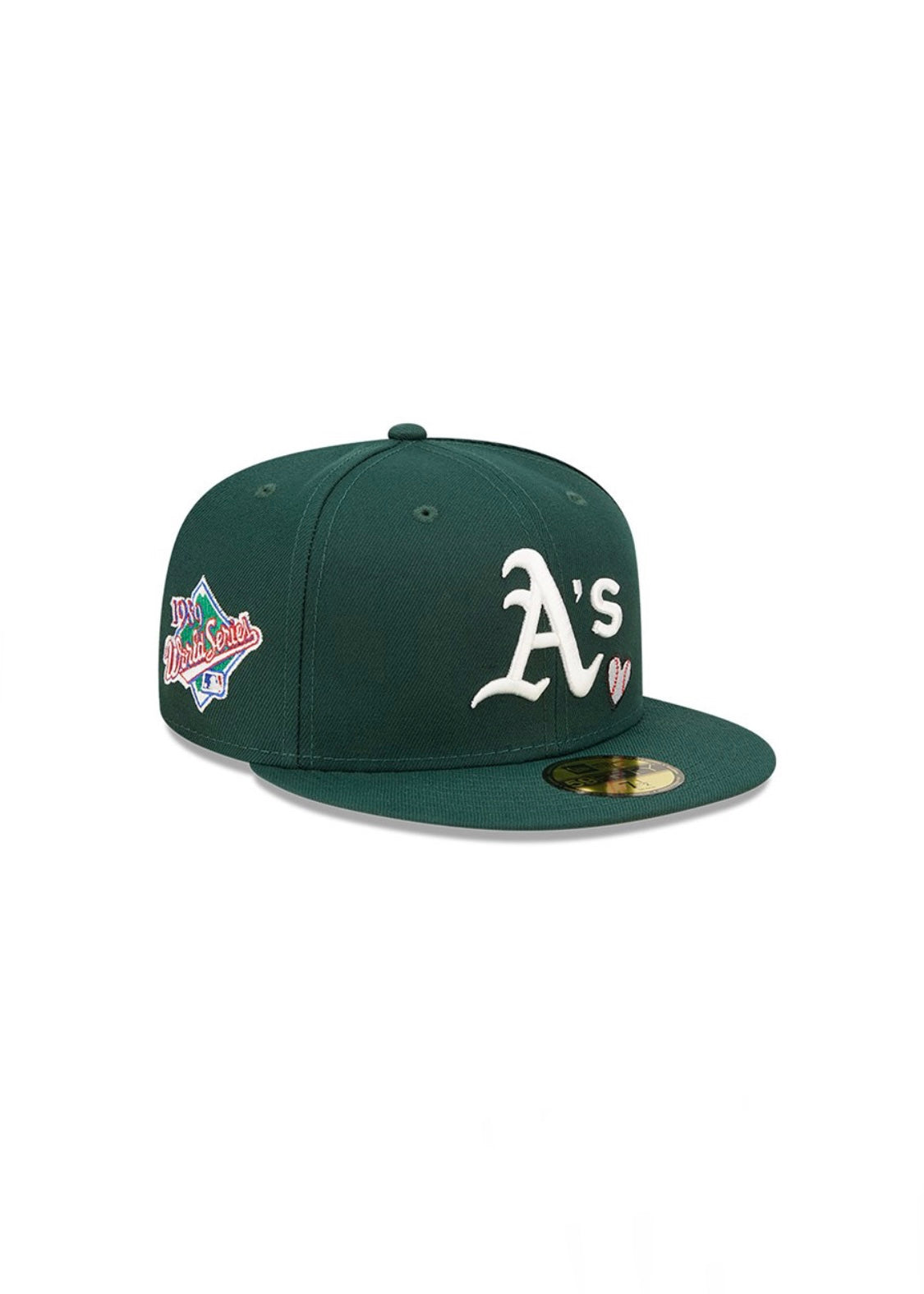 59fifty New Era Oakland Athletics MLB Team Heart