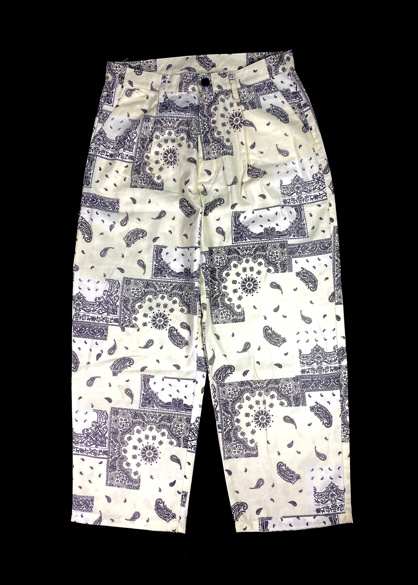 White Bandana Hip-Hop Pant