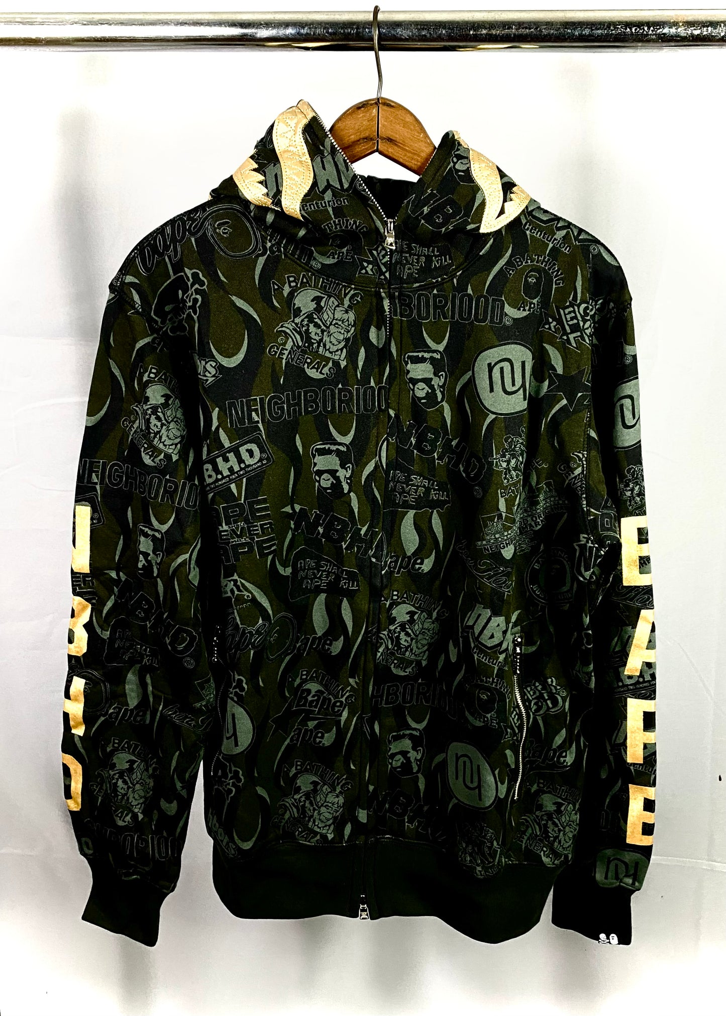 Bape NBHD Full Zip Black Golg