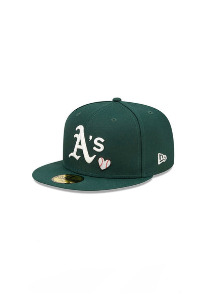 59fifty New Era Oakland Athletics MLB Team Heart